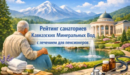 Рейтинг санаториев Кавказских Минеральных Вод с лечением для пенсионеров
