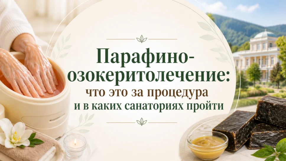 Парафино-озокеритолечение: что это за процедура и в каких санаториях пройти